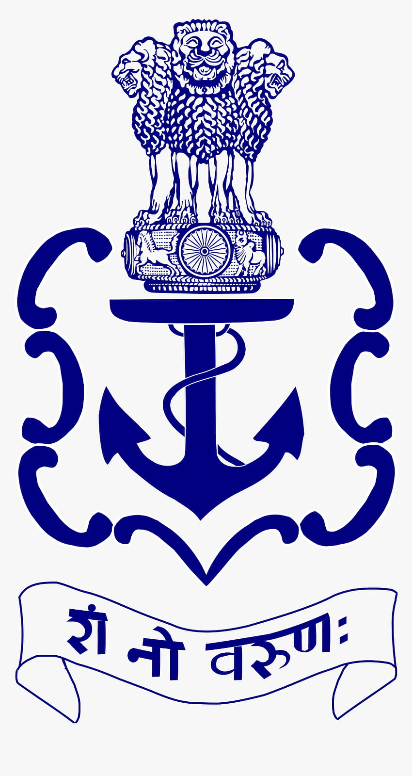 Indian Navy Crest, indian navy symbol HD phone wallpaper