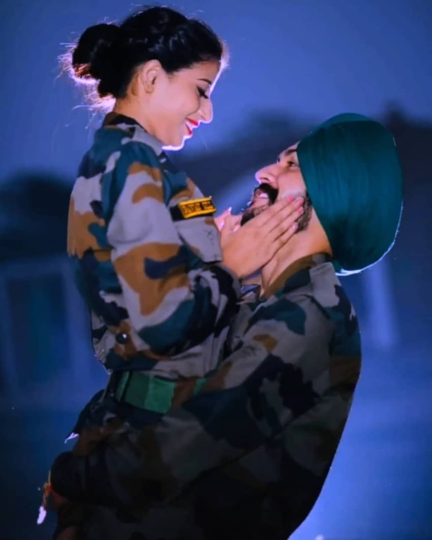 Army couple HD wallpapers | Pxfuel