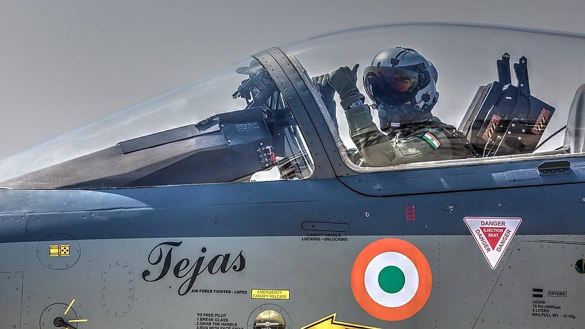 Представяне на индийския лек боен самолет lca tejas HD тапет