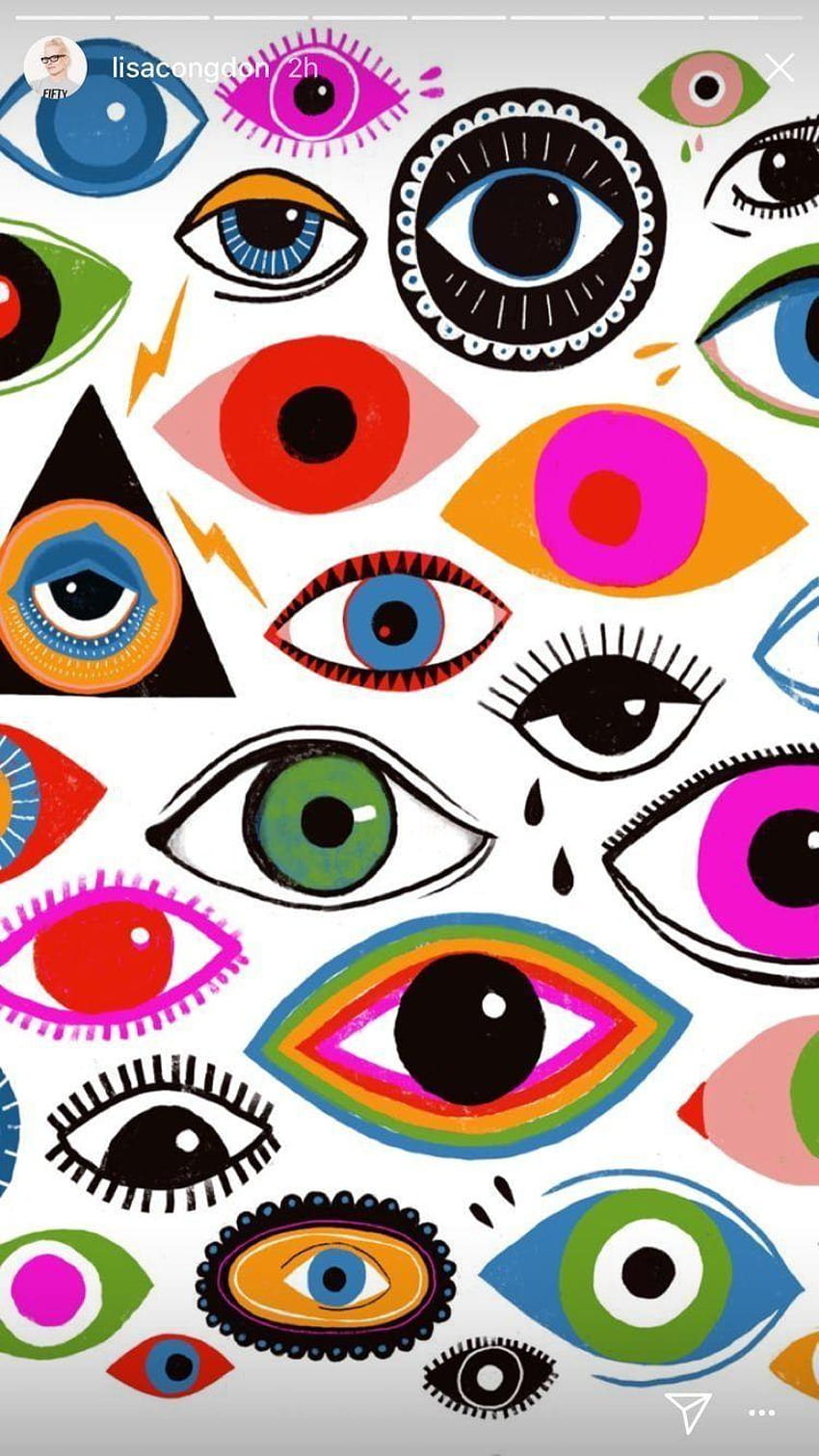 Eyes backgrounds pattern, evil organizations HD phone wallpaper