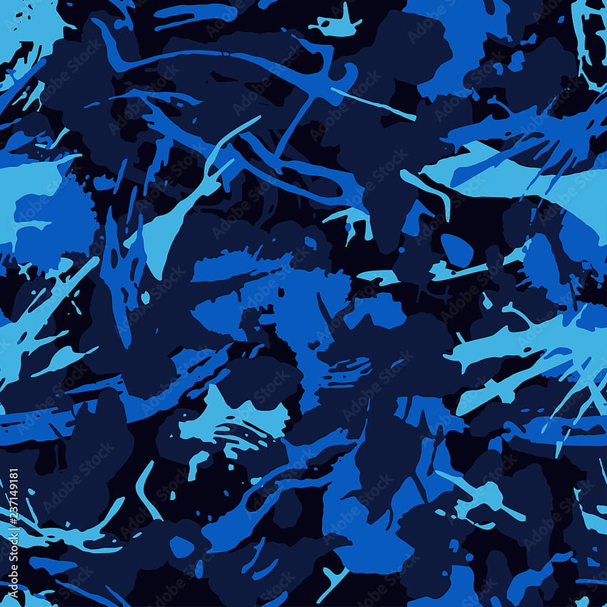11 BEST, uniforme de camuflagem azul Papel de parede de celular HD