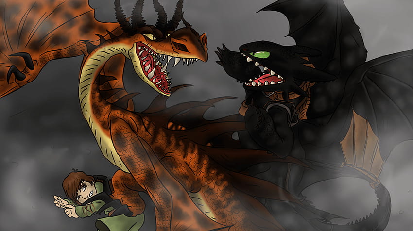 fury vs nightmare by chibignoufs, monstrous nightmare HD wallpaper