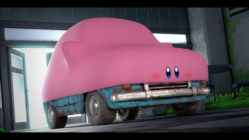 Kirby and the Forgotten Land trasforma Kirby in un'auto letterale Sfondo HD