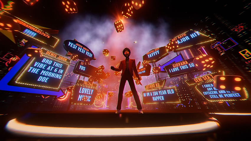 The Weeknd reproduce los éxitos de 'After Hours', muestra una nueva canción para TikTok Stream, las luces cegadoras de Weeknd fondo de pantalla