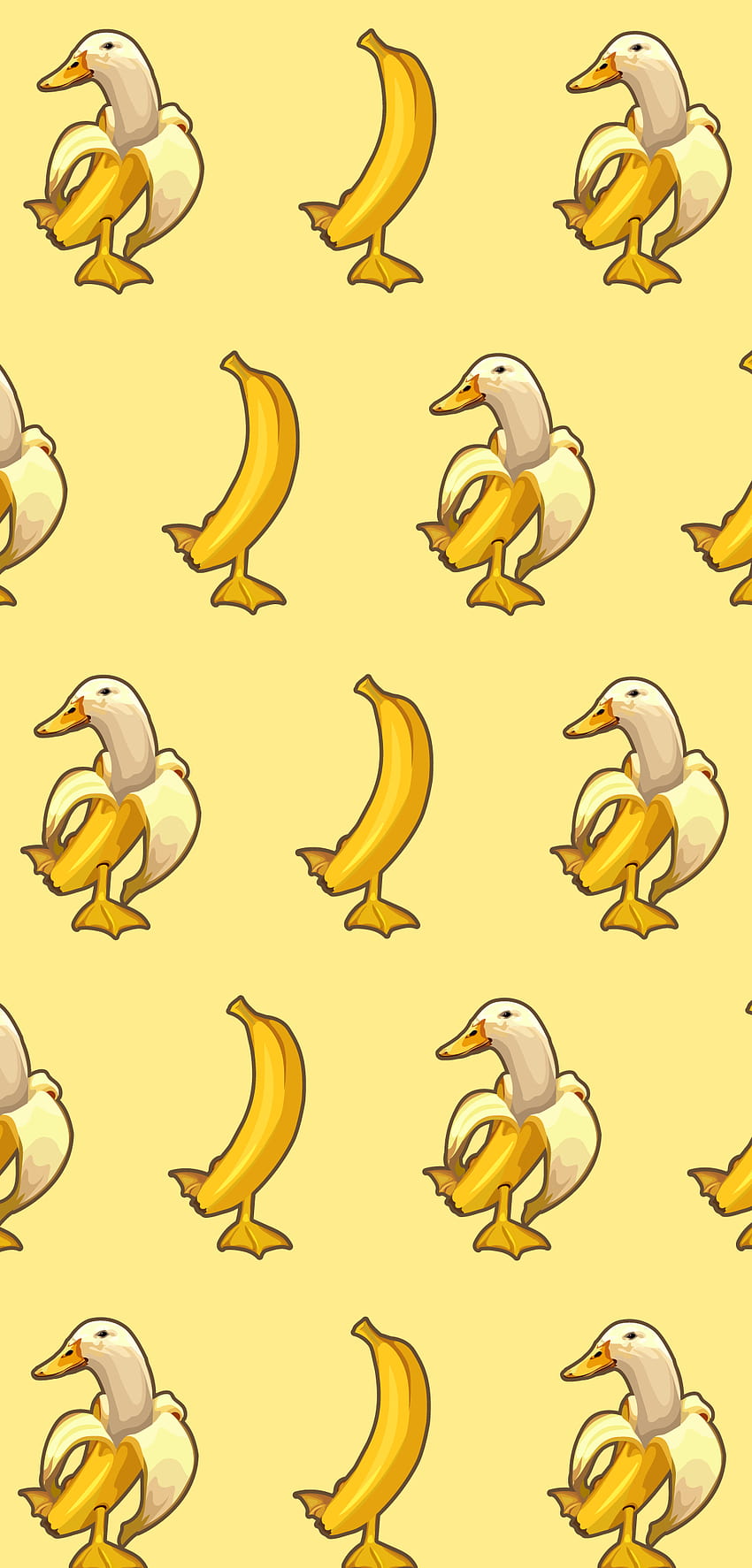 Banana Duck Meme, anatra divertente Sfondo del telefono HD