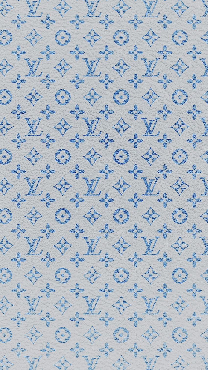 Louis Vuitton Blue Pattern Art Download Free HD Wallpapers for iPhone 6,  6s, 7, 7s, 8, 8s, 10