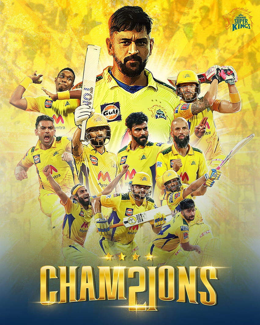 Chennai Super Kings on Twitter:, chennai super kings team HD phone wallpaper