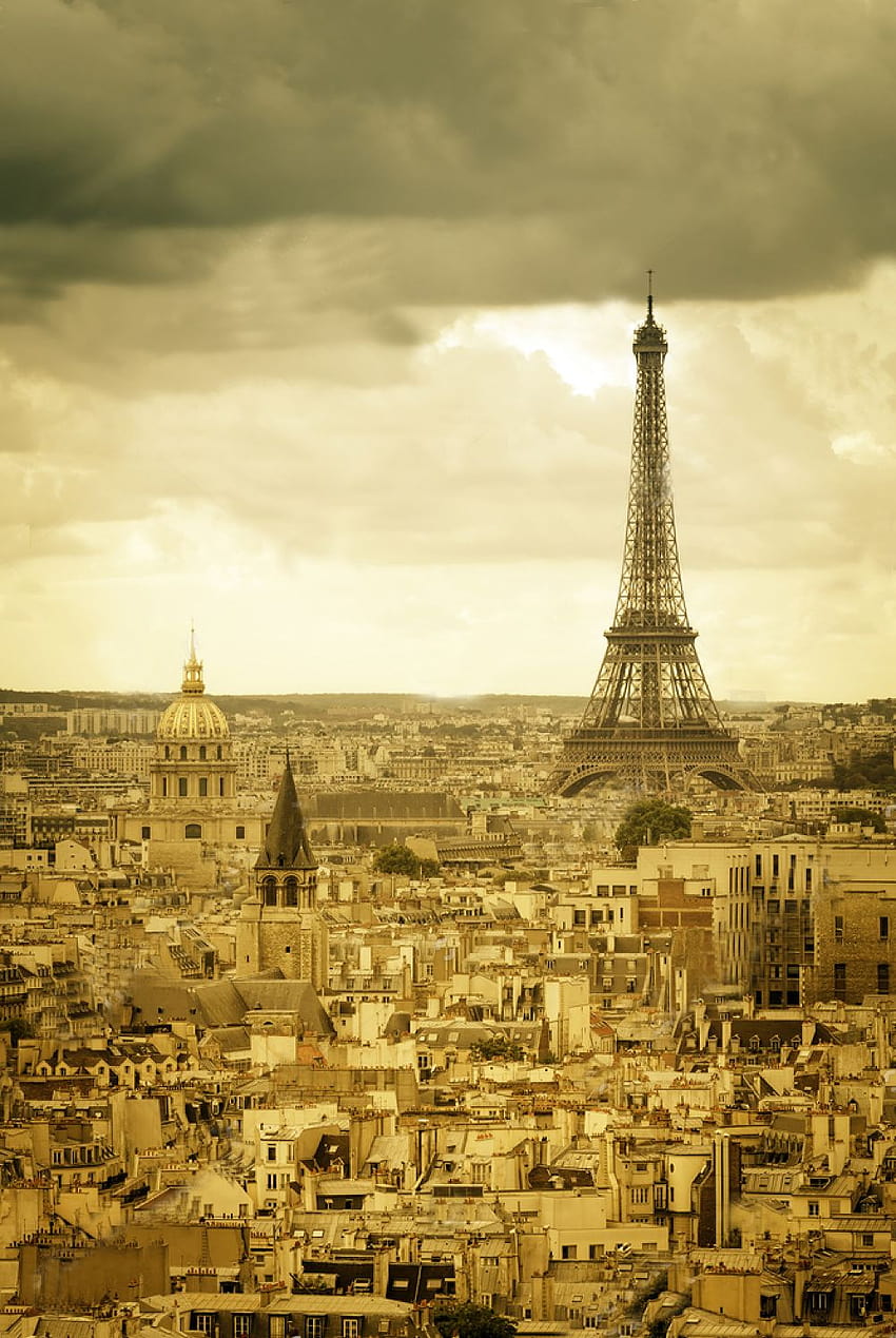View Paris,The Eiffel Tower,france,self adhesive,vinyl,decor, paris afternoon HD phone wallpaper
