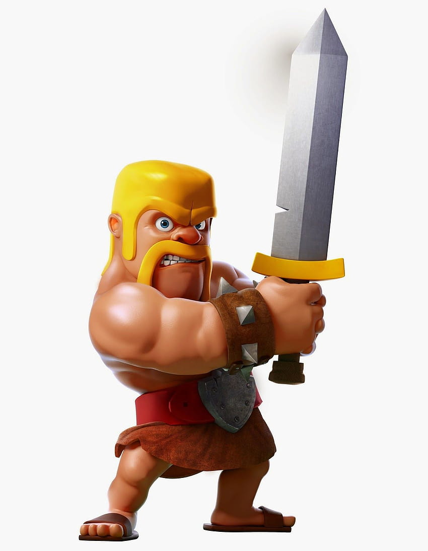 4 Clash of Clans Barbar, König coc HD-Handy-Hintergrundbild