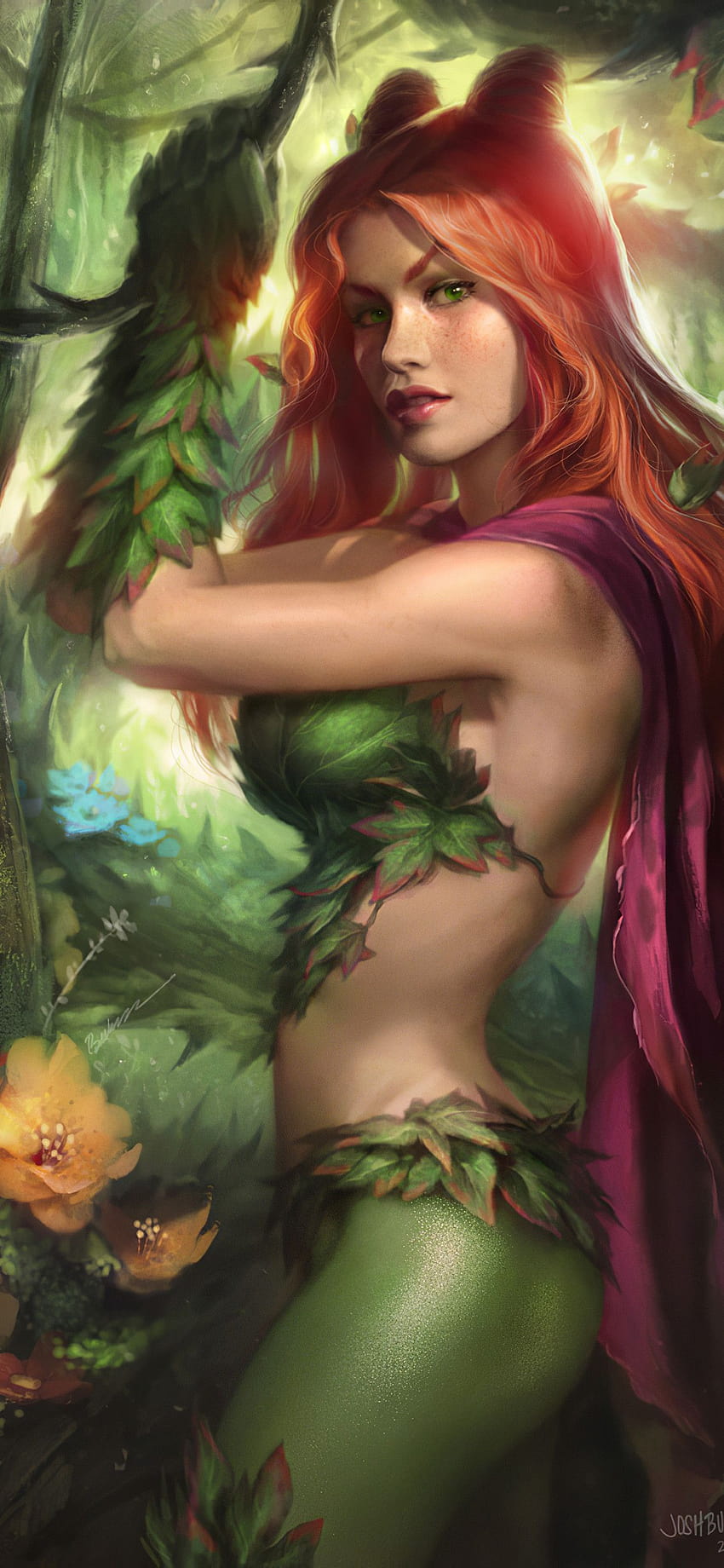 1242x2688 Poison Ivy Artwork Iphone XS MAX, poison ivy phone HD phone wallpaper