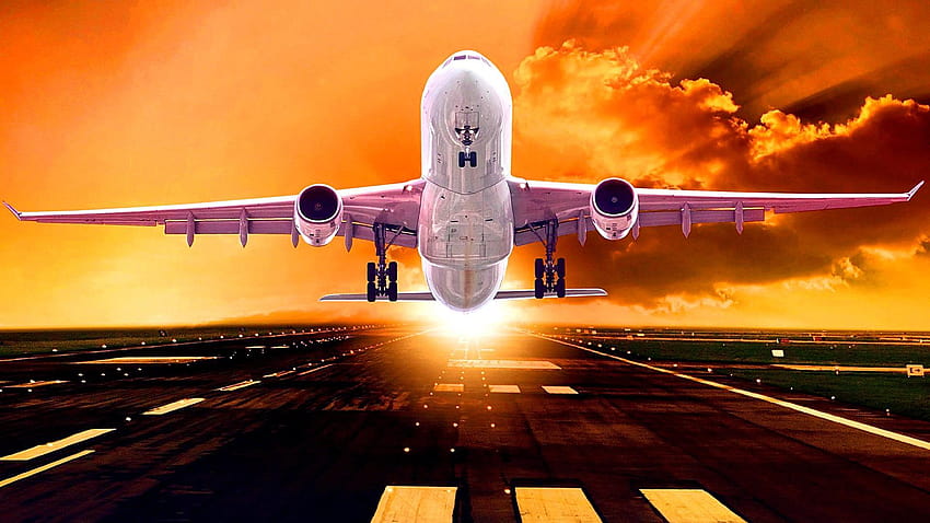 Airplane Taking Off, takeoff HD wallpaper