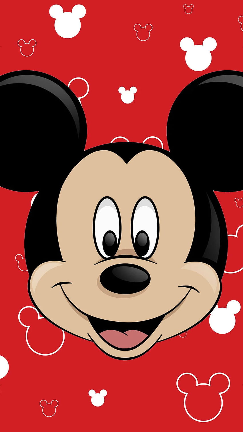 Cute Mickey Mouse iPhone, topolino rosso e nero Sfondo del telefono HD