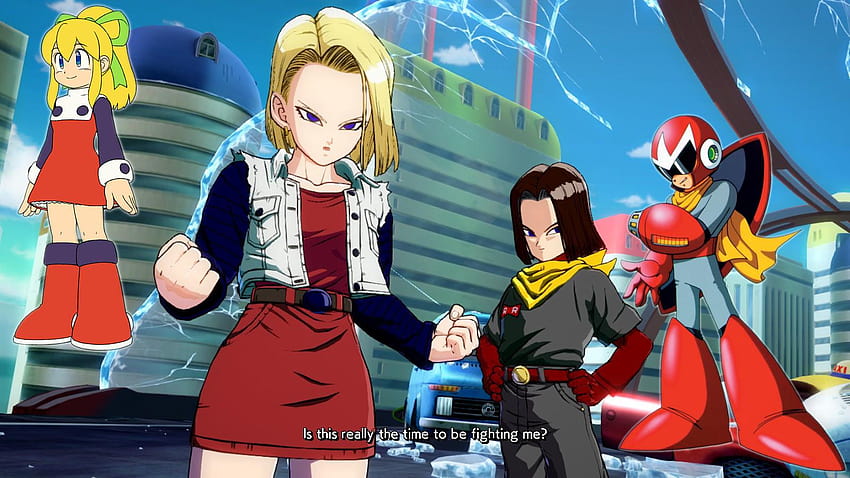 Roll and Proto Man over 18 and 17 [Dragon Ball FighterZ, androide 18 and 17  dbz HD wallpaper | Pxfuel