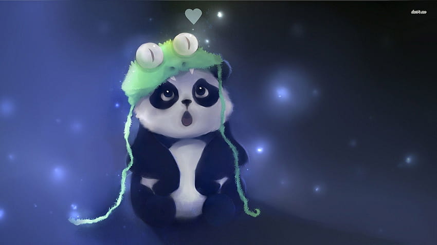 Cute Anime Panda, panda tierno computer HD wallpaper