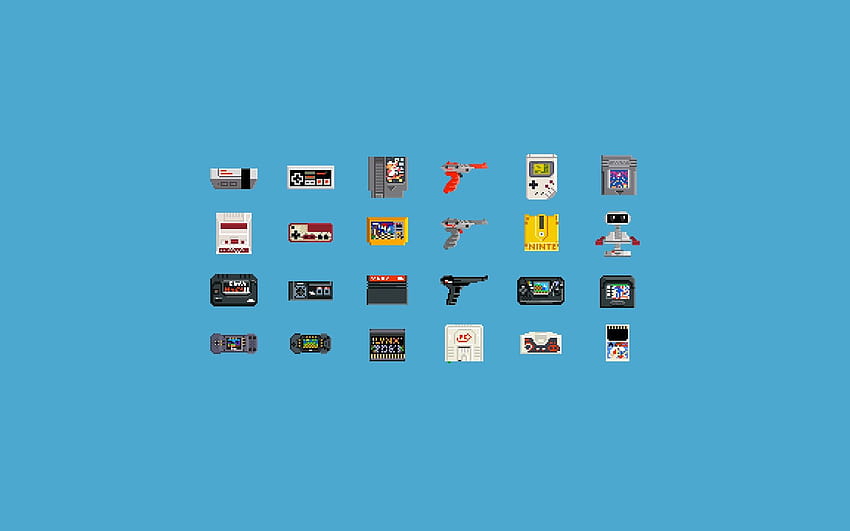 videogames, Consoles, Pixel Art, 8 bits, Nintendo Entertainment System, GameBoy / e Mobile Backgrounds, console de jogos papel de parede HD