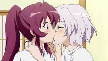 Wallpaper : anime girls, kissing, maid outfit, yuri, lesbians, closed eyes  4350x2680 - StepBro - 2184425 - HD Wallpapers - WallHere