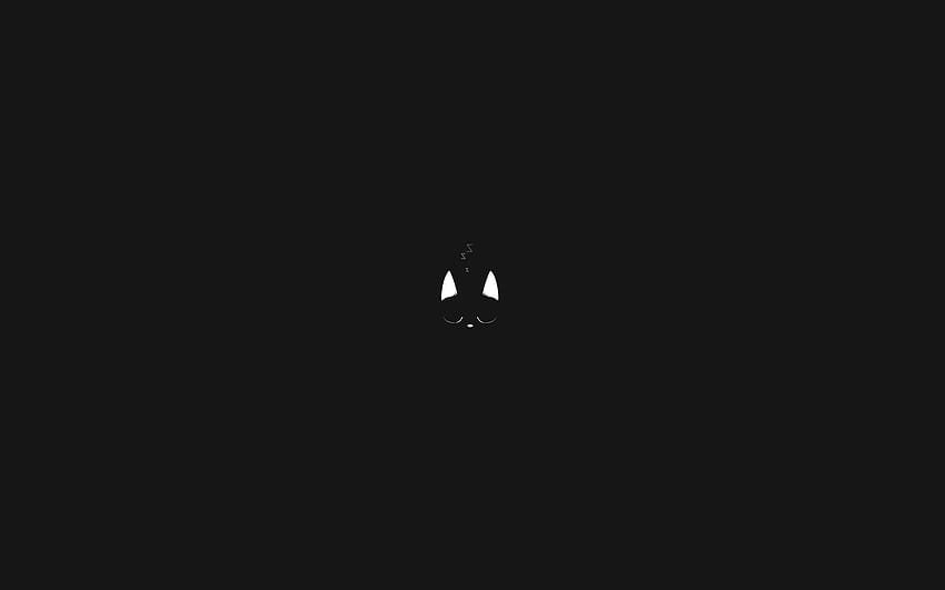 cat minimalism / and Mobile Backgrounds, black cat minimalist HD wallpaper