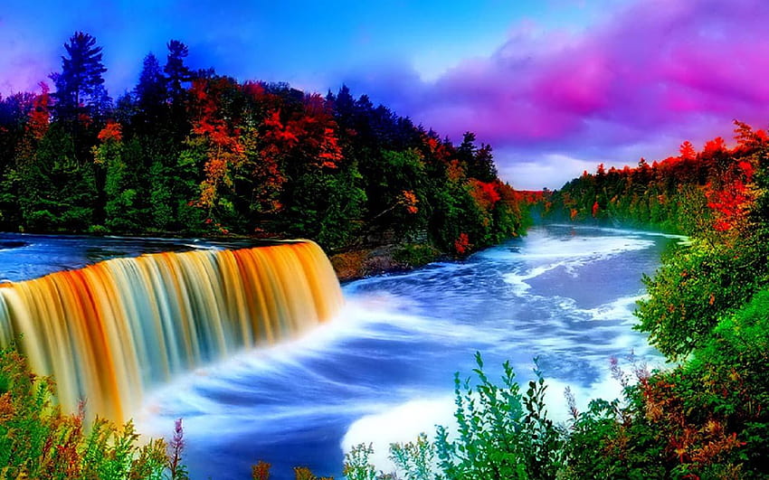 Download Free Android Wallpaper Waterfall 3D  4173  MobileSMSPKnet
