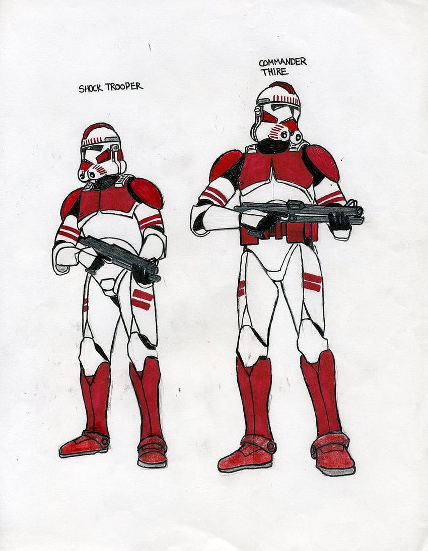 Shock Trooper et Thire par CrashyBandicoot, des soldats de choc clones Fond d'écran de téléphone HD