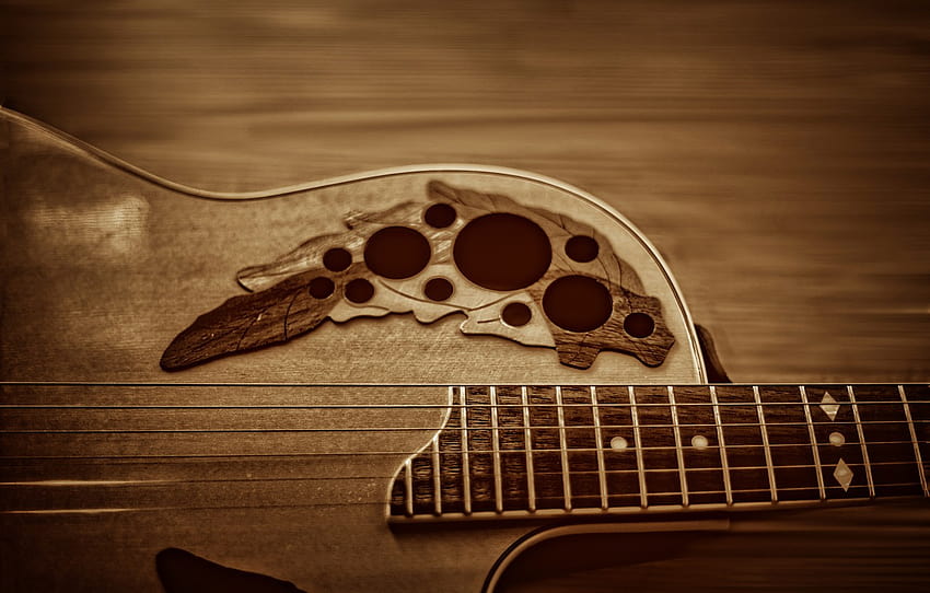 música, madeira, cordas, instrumentos musicais, guitarras, Ovation, Kide & JC, Kide art , seção музыка, música para violão papel de parede HD