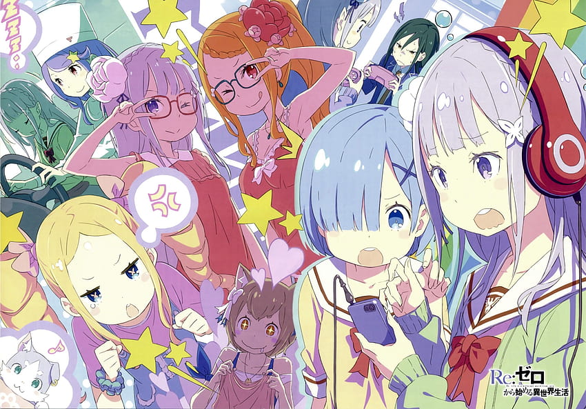 Re: Zero Kara Hajimeru Isekai Seikatsu, Anime girls, Rem, beatrice re zero Fond d'écran HD