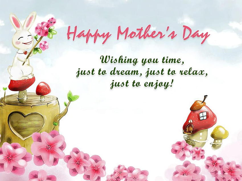 mother s day greeting card, mothers day cartoons HD wallpaper