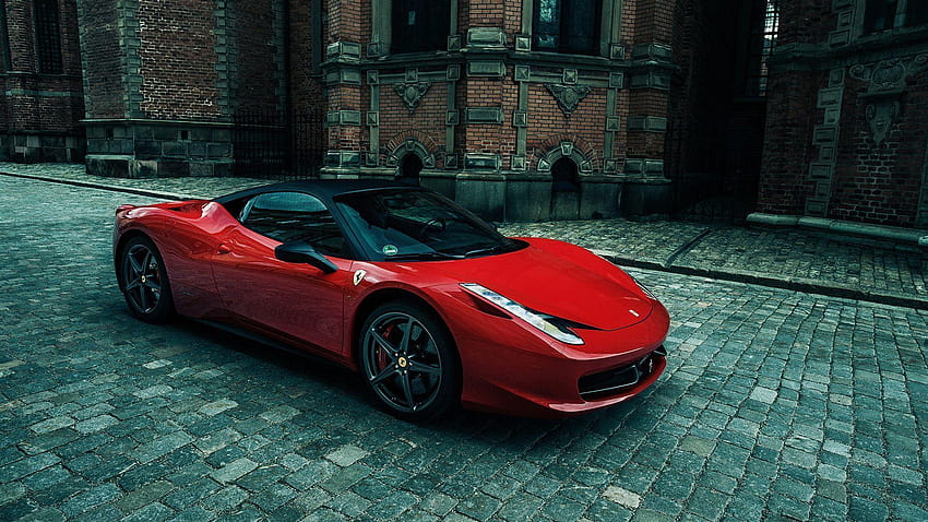 Sporty Ferrari 458 Italia, layar lebar ferrari 458 italia Wallpaper HD