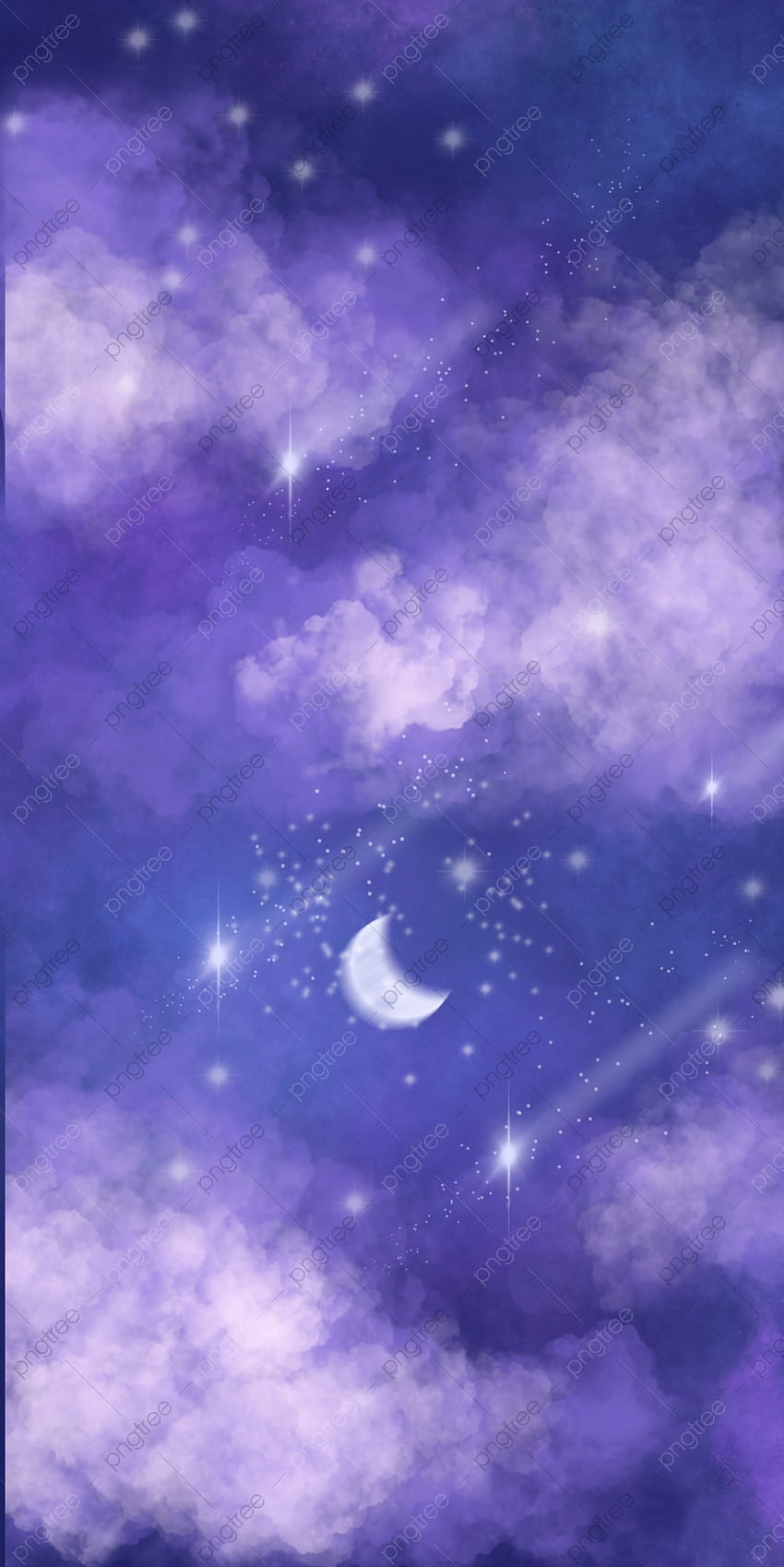 Moonlight Star Sky Meteor Backgrounds 宇宙銀河、夜空の背景、星空、流星の背景、紫色の銀河美学 HD電話の壁紙