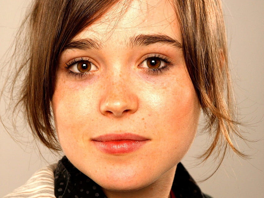 Ellen Page, freckles :: sf.co.ua HD wallpaper