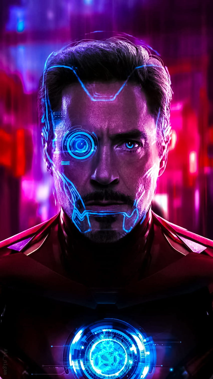 Tony Stark Iron Man iPhone, vengadores final del juego tony stark fondo de pantalla del teléfono