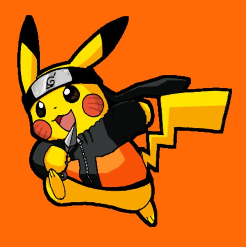 Pikachu Naruto, pokemon x naruto wallpaper ponsel HD