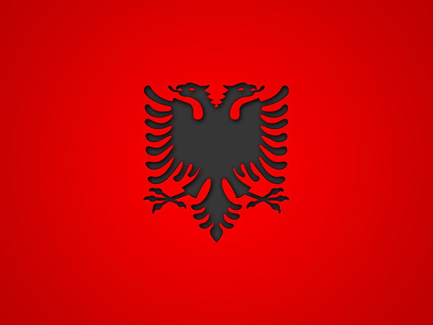 アルバニアの旗、アルバニアン 高画質の壁紙
