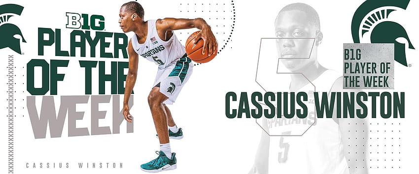 Cassius Winston Named Big Ten Player of the Week HD wallpaper