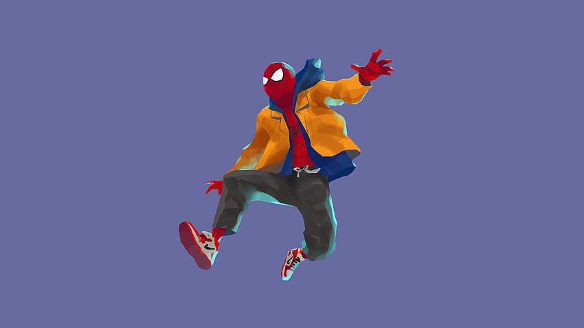 SpiderMan Into The Spider Verse Movie Artwork 2018、スパイダーマンの漫画 高画質の壁紙