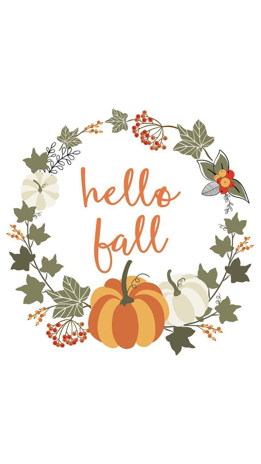 Hello Fall. Festive October Smart Phone . Get the, autumn october happy halloween pumpkin 2019 HD phone wallpaper