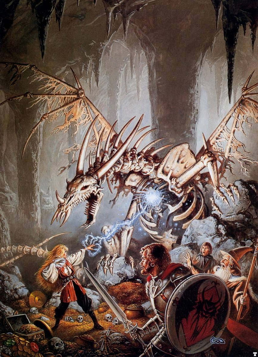 Old School D&D Art, dungeons and dragons retro art HD phone wallpaper
