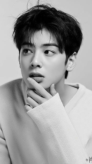 ASTRO Cha Eun woo HD Black And White Wallpaper  Gambar pacar Foto  kekasih Aktor korea
