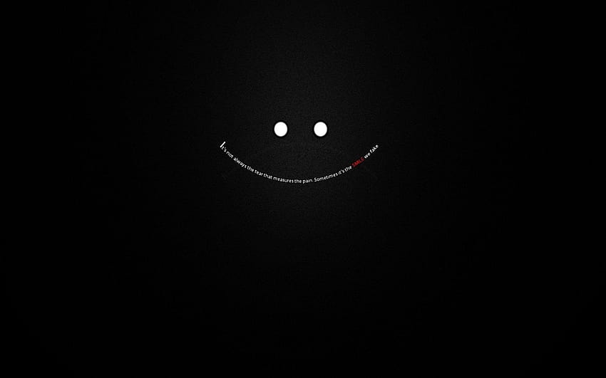 Smiley Face Black Backgrounds, wajah bahagia hitam Wallpaper HD