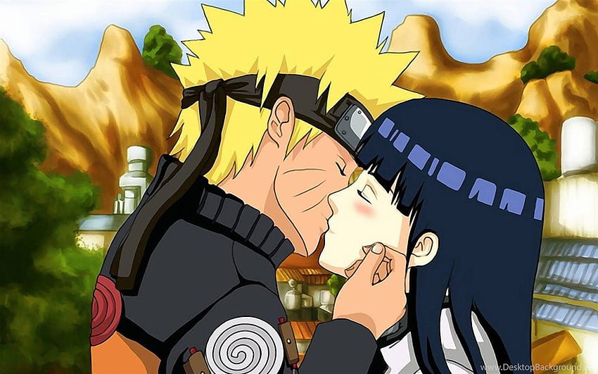 Naruto And Hinata Kissing Anime Character 1280x800 ... Backgrounds, anime characters kissing HD wallpaper