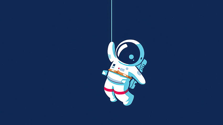Astronaut Hanging On Moon , Artist, Backgrounds, and, cartoon astronaut HD  wallpaper | Pxfuel
