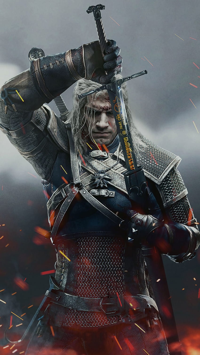 325328 The Witcher, Geralt, Schwert ...mocah, Hexerschwert HD-Handy-Hintergrundbild