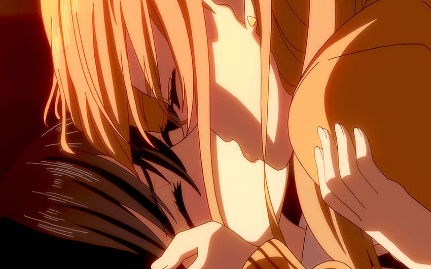 138 Yuri, couple anime kiss HD wallpaper