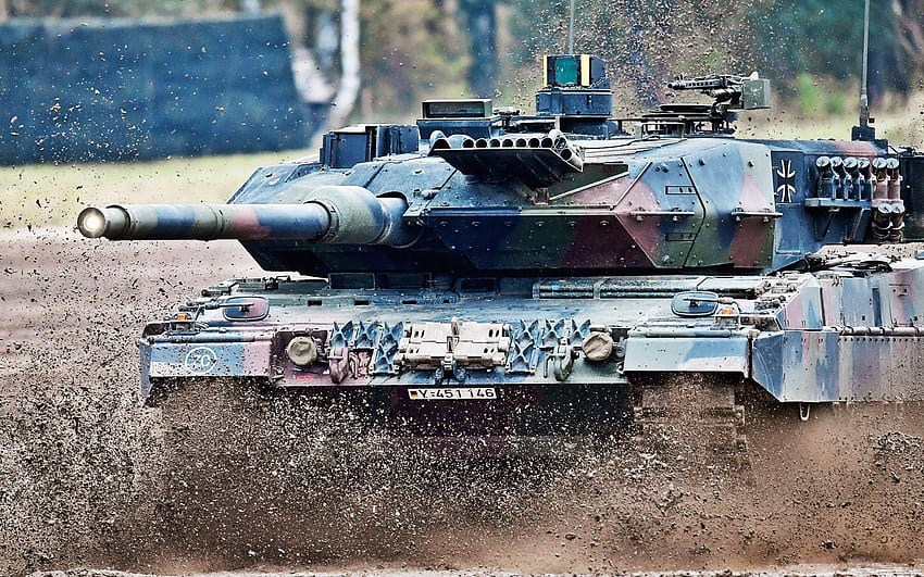 Leopard 2A7, tank tempur utama Jerman, tempat latihan, kendaraan lapis baja modern Jerman, Jerman, Leopard 2, Bundeswehr dengan resolusi 1920x1200. Kualitas tinggi, pertempuran darat Wallpaper HD