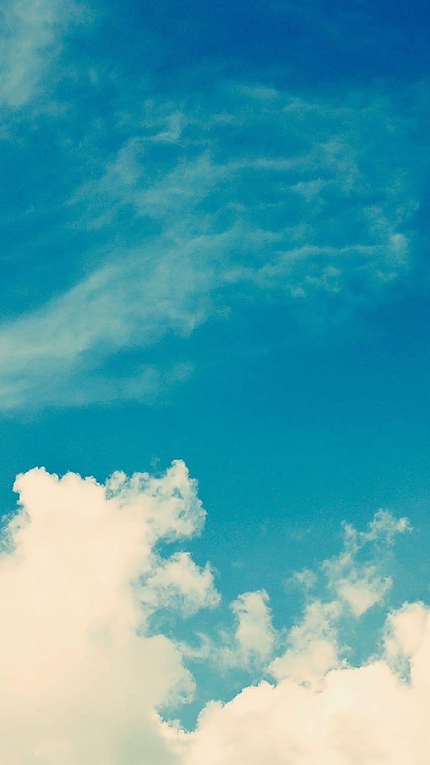 White Vintage Clouds Blu Sky iPhone 6 Plus, vintage hintergrunde HD phone wallpaper