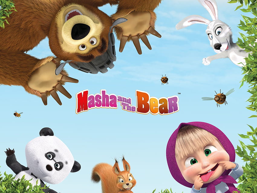 Ver Masha y el oso: Temporada 1, masha y el oso pingüino fondo de pantalla