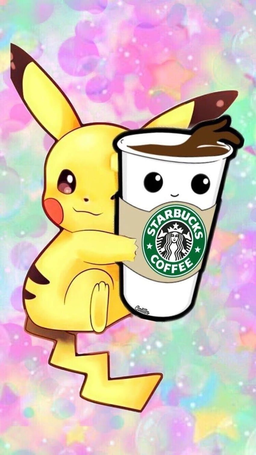 ⚜️Pro_RaZe⚜️Pikachu & Starbucks Coffee Phone, pokemon starbucks Tapeta na telefon HD