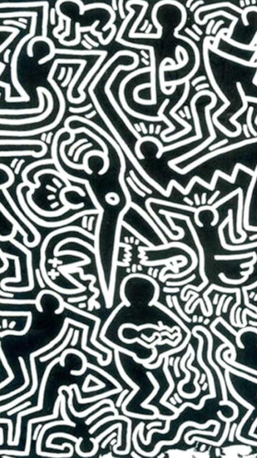 Keith Haring Arte fondo de pantalla del teléfono