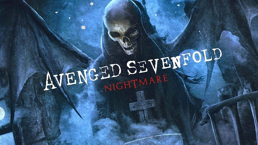 Avenged Sevenfold Logo Nightm, фонове, отмъстен седемкратен кошмар HD тапет