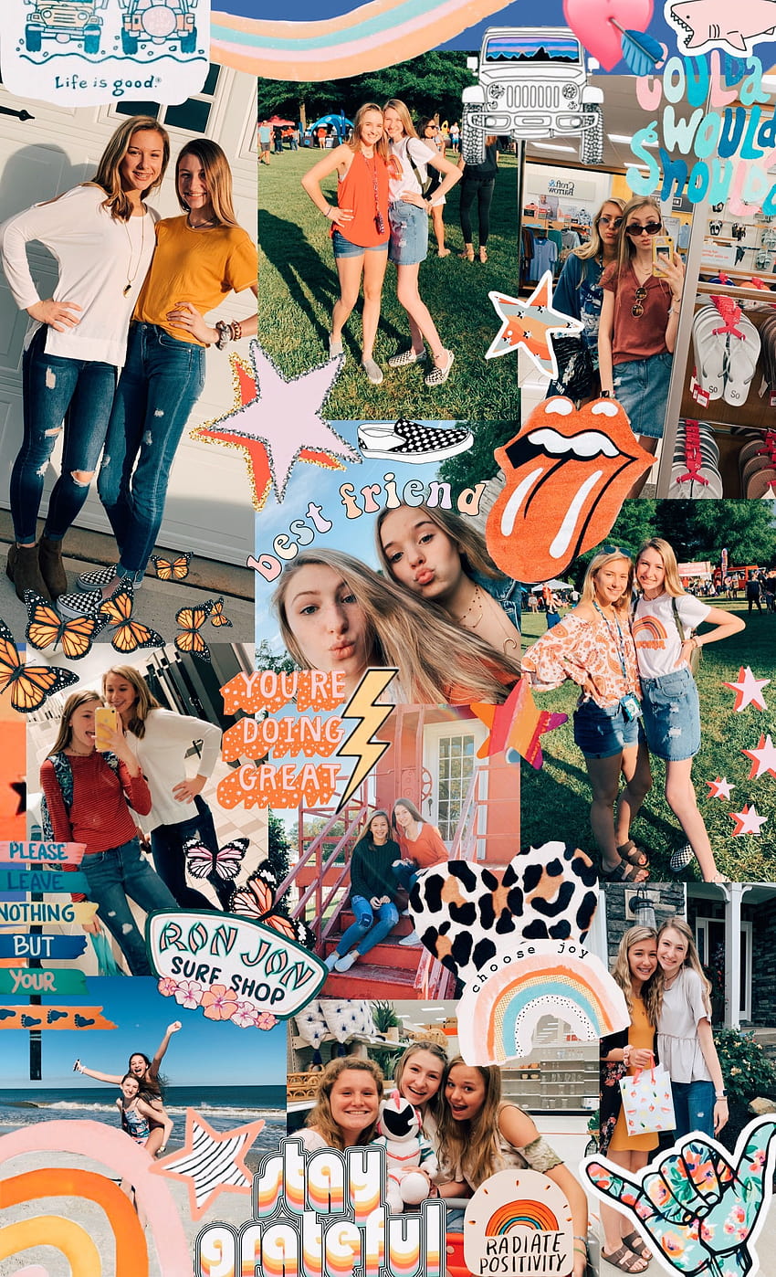 Bff collage HD wallpapers | Pxfuel