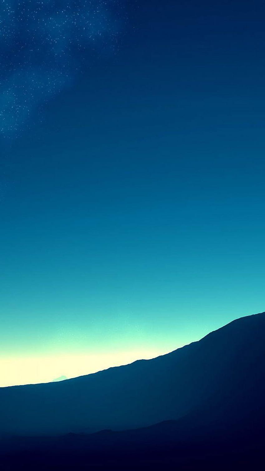 Mavi Dağlar Yıldızlar Gün Doğumu iPhone 6 HD telefon duvar kağıdı